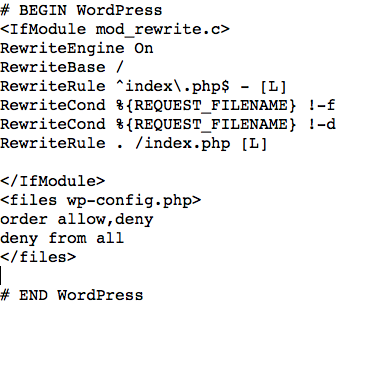 htaccess WP-Config 2