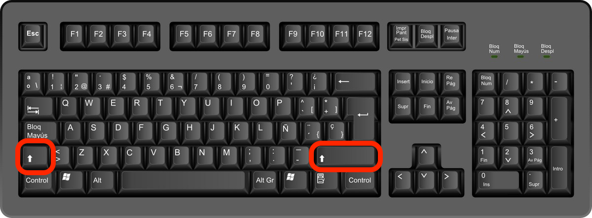 Imagen Teclado SHIFT